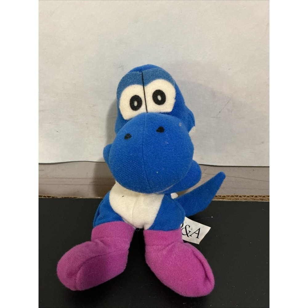Nintendo 64 Collectibles - Blue YOSHI - Mario Bros. BD&A Beanbag - Rare Vintage!